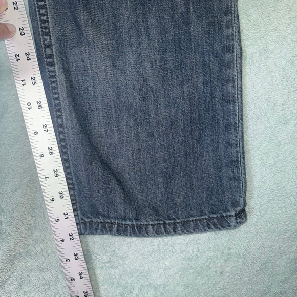 Men's Levi's 514 Straight Jeans Waist 34x32 Medium Washed Wiskered - Picture 10 of 14